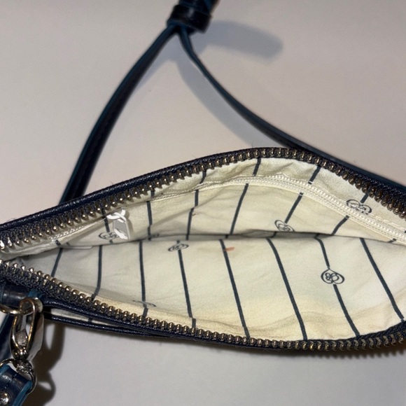 Brighton Navy Blue Crossbody with A Green Heart Design - Picture 8 of 9